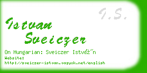 istvan sveiczer business card